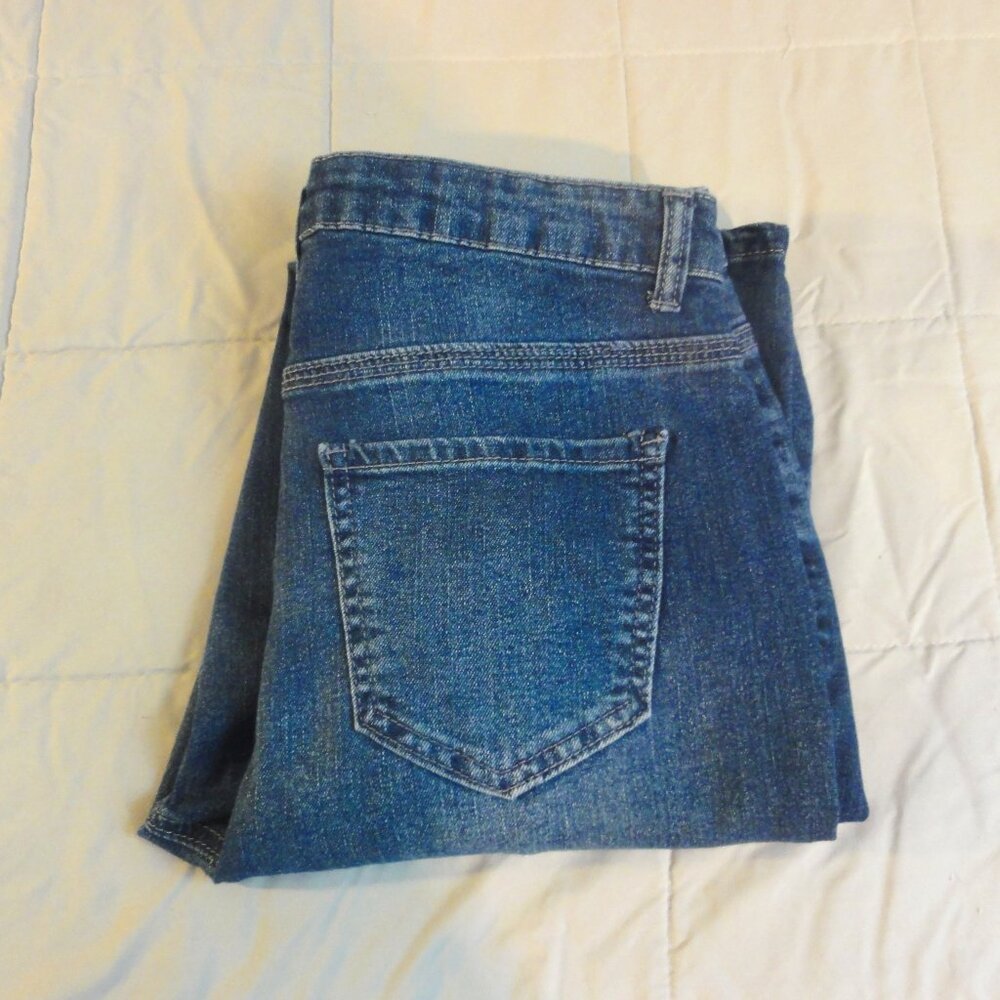 Gemma Rae Jeans Womens Size 11x30 Blue Flare Split Leg